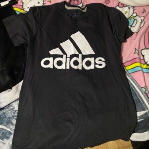 Adidas Black and White Short Sleeve Tee